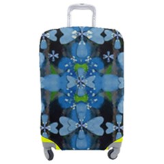 Rare Excotic Blue Flowers In The Forest Of Calm And Peace Luggage Cover (medium) by pepitasart