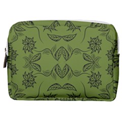 Floral Folk Damask Pattern Fantasy Flowers Floral Geometric Fantasy Make Up Pouch (medium) by Eskimos