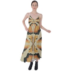 Abstract Pattern Geometric Backgrounds  Abstract Geometric  Tie Back Maxi Dress by Eskimos