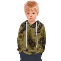 Floral Pattern Paisley Style Paisley Print  Doodle Background Kids  Overhead Hoodie by Eskimos