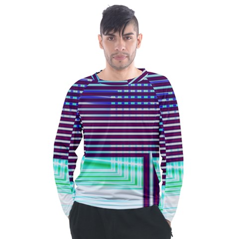 Gradient Men s Long Sleeve Raglan Tee by Sparkle