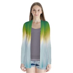 Gradientcolors Drape Collar Cardigan by Sparkle