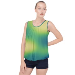 Gradientcolors Bubble Hem Chiffon Tank Top by Sparkle