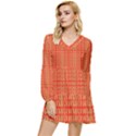 Believe Fabric Tiered Long Sleeve Mini Dress View1