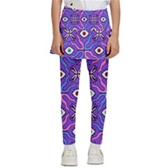 Abstract Illustration With Eyes Kids  Skirted Pants