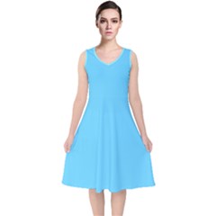 Reference V-neck Midi Sleeveless Dress  by VernenInk