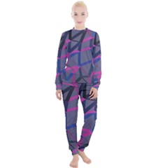 3d Lovely Geo Lines Women s Lounge Set by Uniqued