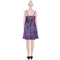 3d Lovely Geo Lines Spaghetti Strap Velvet Dress View2