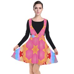 Digitalart Plunge Pinafore Dress by Sparkle