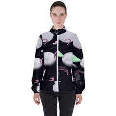 Digitalart Women s High Neck Windbreaker by Sparkle