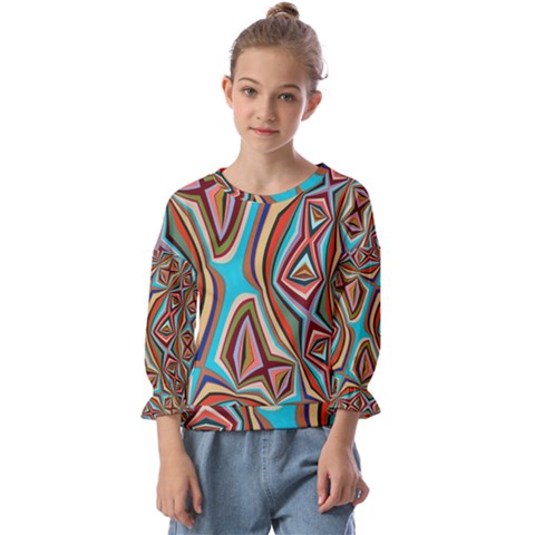 Digitalart Kids  Cuff Sleeve Top by Sparkle