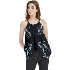 Digital Illusion Flowy Camisole Tank Top by Sparkle