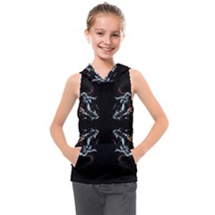 Digital Illusion Kids  Sleeveless Hoodie by Sparkle