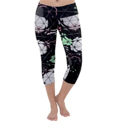 Digital Illusion Capri Yoga Leggings by Sparkle