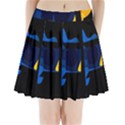 Digital Illusion Pleated Mini Skirt View1