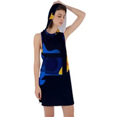 Digital Illusion Racer Back Hoodie Dress by Sparkle