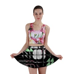 Digital Illusion Mini Skirt by Sparkle