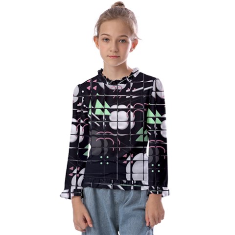 Digital Illusion Kids  Frill Detail Tee by Sparkle