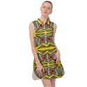 Abstract pattern geometric backgrounds   Sleeveless Shirt Dress View1