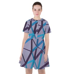 3d Lovely Geo Lines 2 Sailor Dress by Uniqued