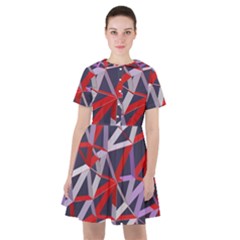 3d Lovely Geo Lines Vii Sailor Dress by Uniqued