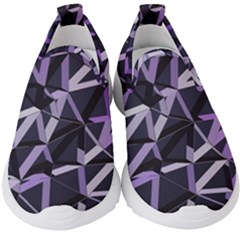 3d Lovely Geo Lines Vi Kids  Slip On Sneakers by Uniqued