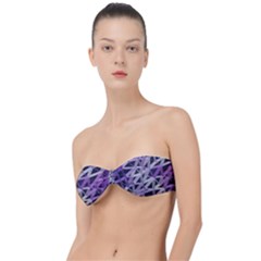 3d Lovely Geo Lines  Iv Classic Bandeau Bikini Top  by Uniqued