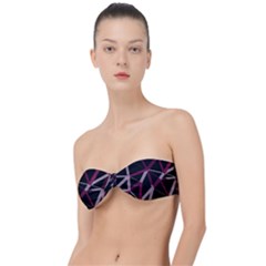 3d Lovely Geo Lines Iii Classic Bandeau Bikini Top  by Uniqued