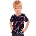 3d Lovely Geo Lines Iii Kids  Sports Tee View1