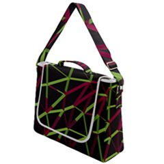 3d Lovely Geo Lines X Box Up Messenger Bag by Uniqued