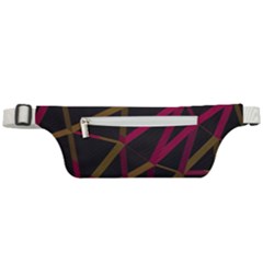 3d Lovely Geo Lines Xi Active Waist Bag by Uniqued