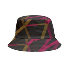 3d Lovely Geo Lines Xi Bucket Hat by Uniqued