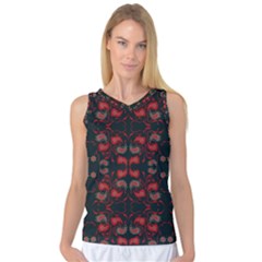 Floral Pattern Paisley Style Paisley Print   Women s Basketball Tank Top by Eskimos