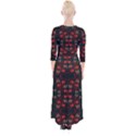 Floral pattern paisley style Paisley print.  Quarter Sleeve Wrap Maxi Dress View2