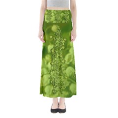 Green Fresh  Lilies Of The Valley The Return Of Happiness So Decorative Full Length Maxi Skirt by pepitasart