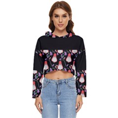 Floral Women s Lightweight Cropped Hoodie by Sparkle