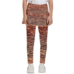 Orange  Waves Flow Series 1 Kids  Skirted Pants