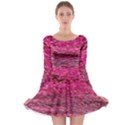 Pink  Waves Flow Series 1 Long Sleeve Skater Dress View1