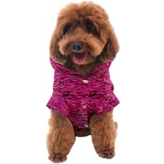 Pink  Waves Flow Series 1 Dog Coat by DimitriosArt