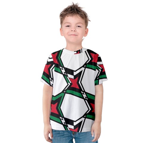 Abstract Pattern Geometric Backgrounds   Kids  Cotton Tee by Eskimos