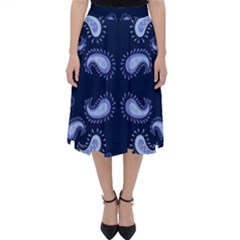 Floral Pattern Paisley Style Paisley Print   Classic Midi Skirt by Eskimos