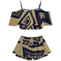 Abstract pattern geometric backgrounds   Kids  Off Shoulder Skirt Bikini View1