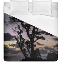 Sunset Coastal Park Landscape, Montevideo Uruguay Duvet Cover (king Size) by dflcprintsclothing