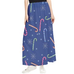 Christmas Candy Canes Maxi Chiffon Skirt by SychEva