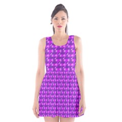 Digital Illusion Scoop Neck Skater Dress by Sparkle