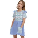 Sunny Day swans Kids  Frilly Sleeves Pocket Dress View3