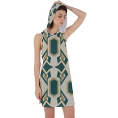 Abstract Pattern Geometric Backgrounds   Racer Back Hoodie Dress by Eskimos