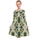 Abstract pattern geometric backgrounds   Kids  Midi Sailor Dress View1