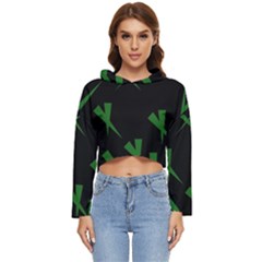 Abstract Pattern Geometric Backgrounds   Women s Lightweight Cropped Hoodie by Eskimos