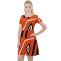 Abstract pattern geometric backgrounds   Cap Sleeve Velour Dress  View1